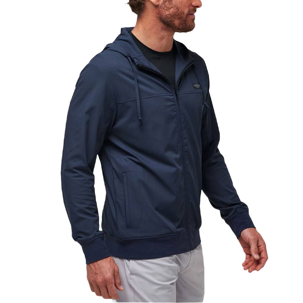 TravisMathew Wanderlust Hoodie Golf Jacket Mood Indigo - FW24 Men