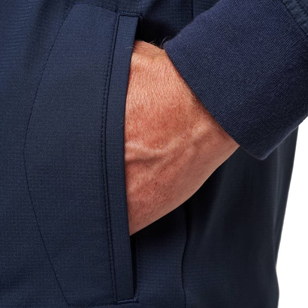 TravisMathew Wanderlust Hoodie Golf Jacket Mood Indigo - FW24 Men