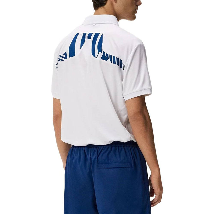 J.Lindeberg KV Print Regular Fit Golf Polo Dazzle Wave Estate - 24