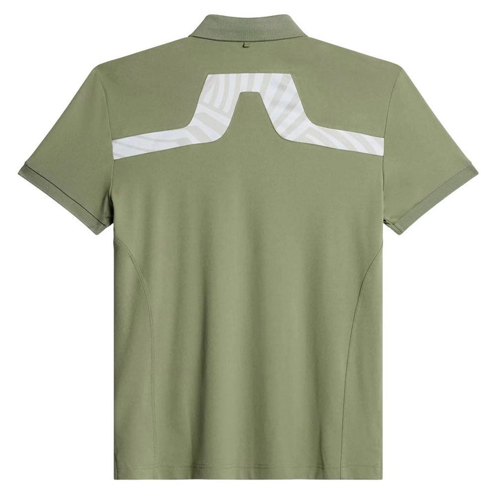 J.Lindeberg KV Print Regular Fit Golf Polo Dazzle Wave Moonbeam - 24