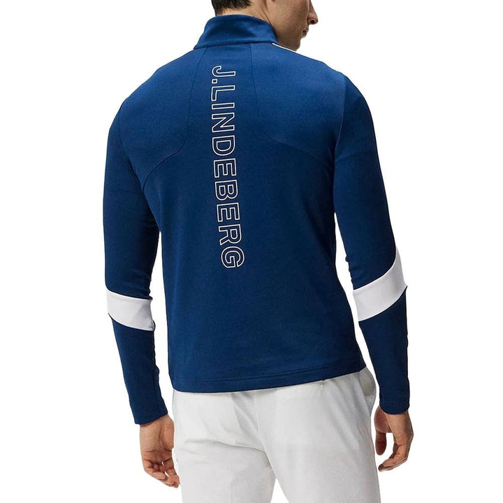 J.Lindeberg Carl Mid Layer Golf Pullover Estate Blue - 24