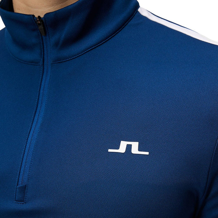 J.Lindeberg Carl Mid Layer Golf Pullover Estate Blue - 24