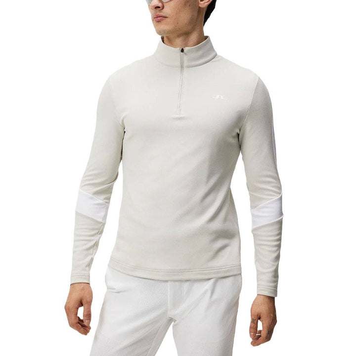 J.Lindeberg Carl Mid Layer Golf Pullover Moonbeam - 24