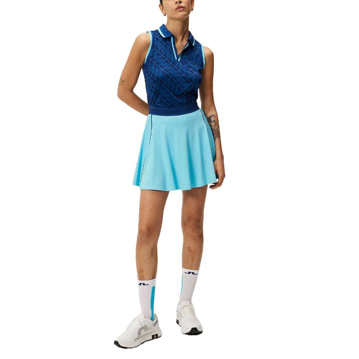 J.Lindeberg Sadie Sleeveless Golf Polo Bias Bridge Estate - 24 Women