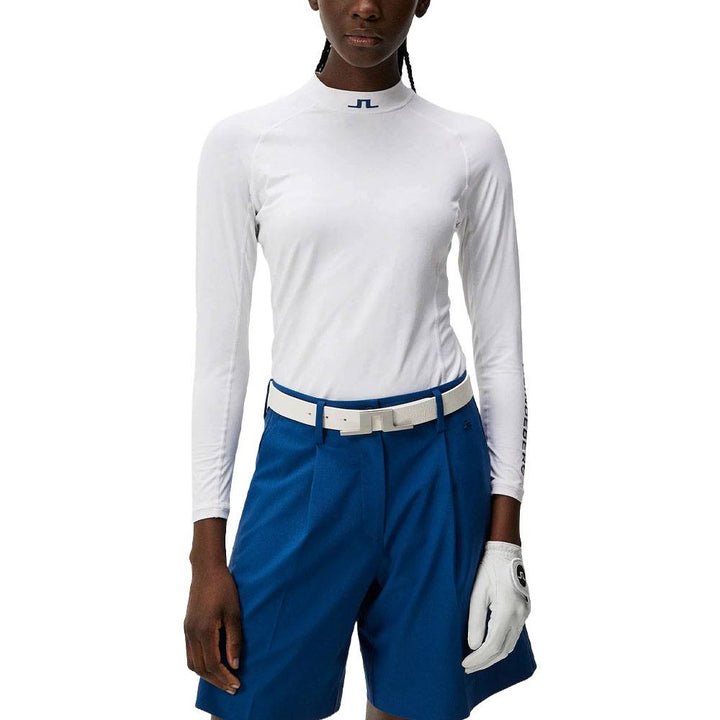 J.Lindeberg Eliza Top Golf Baselayer Bias Bridge White - 24 Women