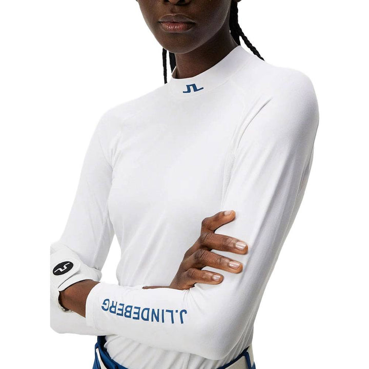 J.Lindeberg Eliza Top Golf Baselayer Bias Bridge White - 24 Women