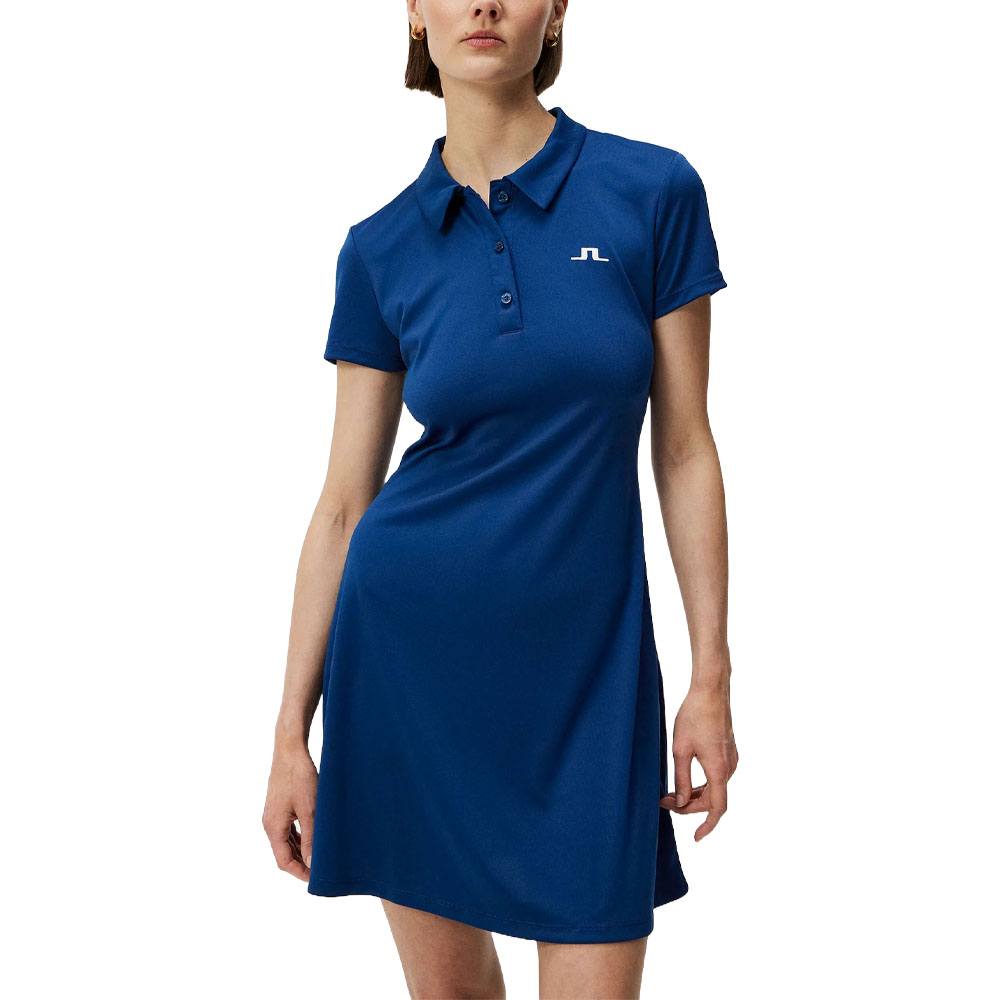 J.Lindeberg Tinsley Golf Dress Estate Blue - SP24 Women Golfio J.Lindeberg Tinsley Golf Dress Estate Blue - SP24 Women Golfio