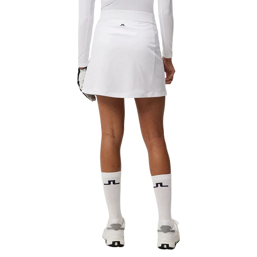 J.Lindeberg Amelie Mid Golf Skirt White - 24 Women