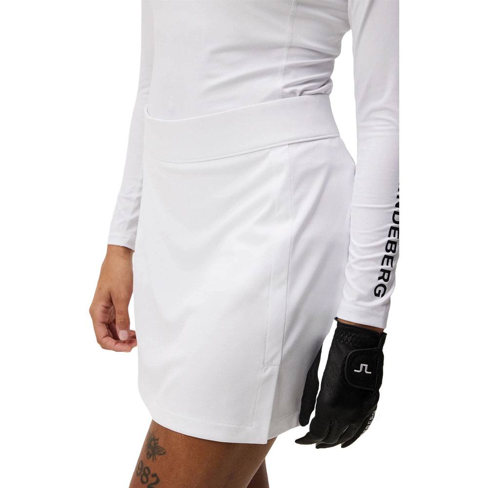 J.Lindeberg Amelie Mid Golf Skirt White - 24 Women