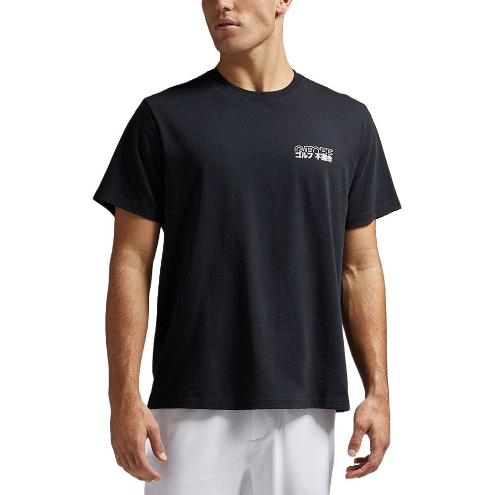 Gfore J/Fore Cotton Tee Golf Shirt Onyx - FA24