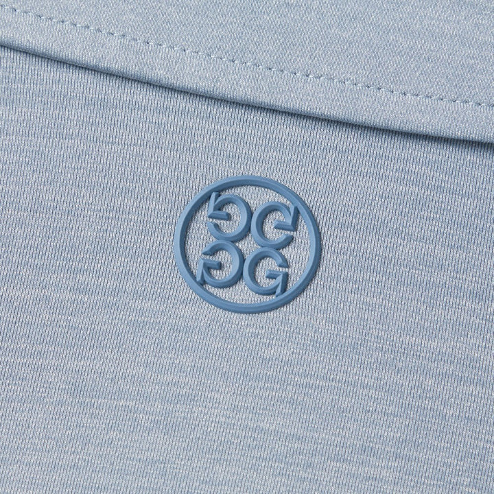 Gfore Rib Gusset Melange Ice Nylon Sun Golf Polo Heather Slate - FA24