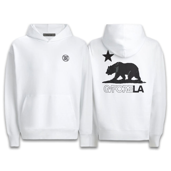 Gfore LA Oversized French Terry Hoodie Golf Jacket Snow - FA24