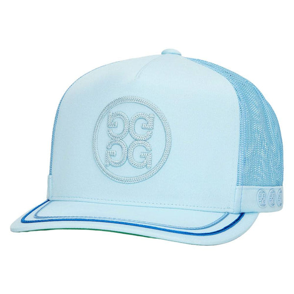Gfore Soutache Knit Interlock Tall Trucker Golf Cap Powder - FA24