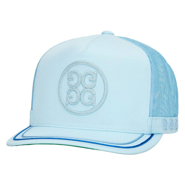 Gfore Soutache Knit Interlock Tall Trucker Golf Cap Powder - FA24