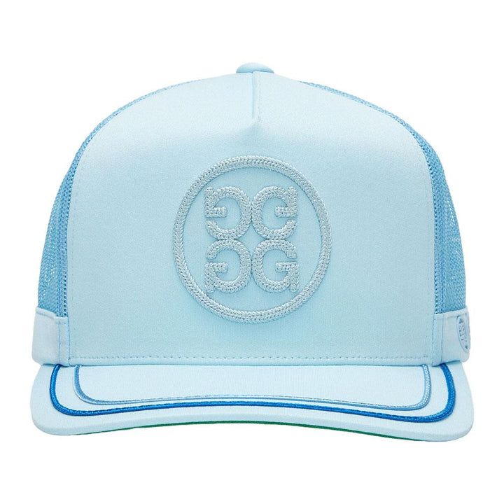 Gfore Soutache Knit Interlock Tall Trucker Golf Cap Powder - FA24
