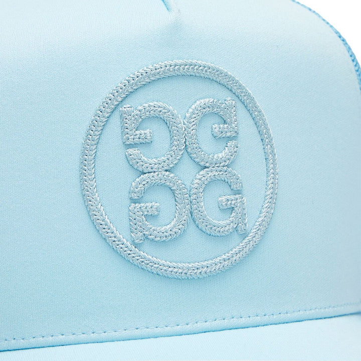 Gfore Soutache Knit Interlock Tall Trucker Golf Cap Powder - FA24