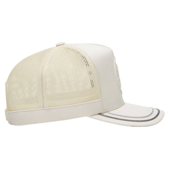 Gfore Soutache Knit Interlock Tall Trucker Golf Cap Stone - FA24