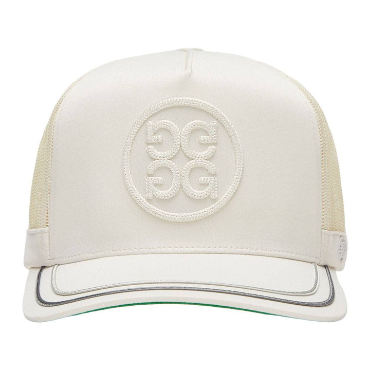 Gfore Soutache Knit Interlock Tall Trucker Golf Cap Stone - FA24