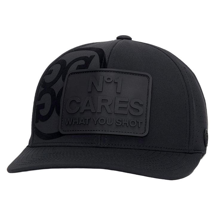 Gfore NO1 Cares Perforated Featherweight Tech Golf Cap Onyx - FA24