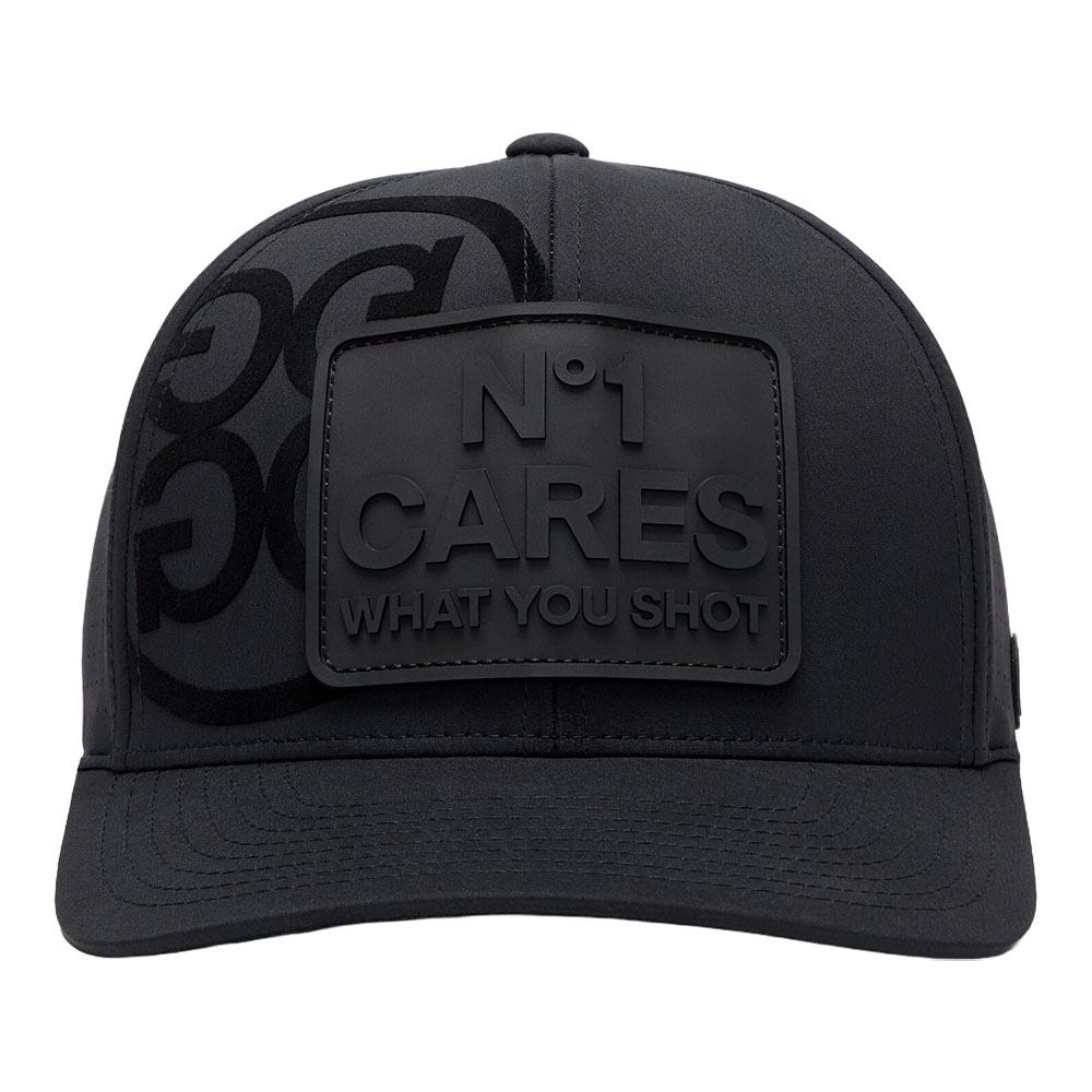 Gfore NO1 Cares Perforated Featherweight Tech Golf Cap Onyx - FA24
