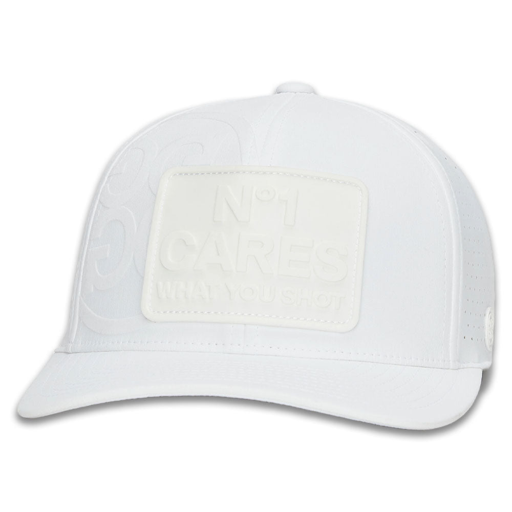 Gfore NO1 Cares Perforated Featherweight Tech Golf Cap Snow - FA24