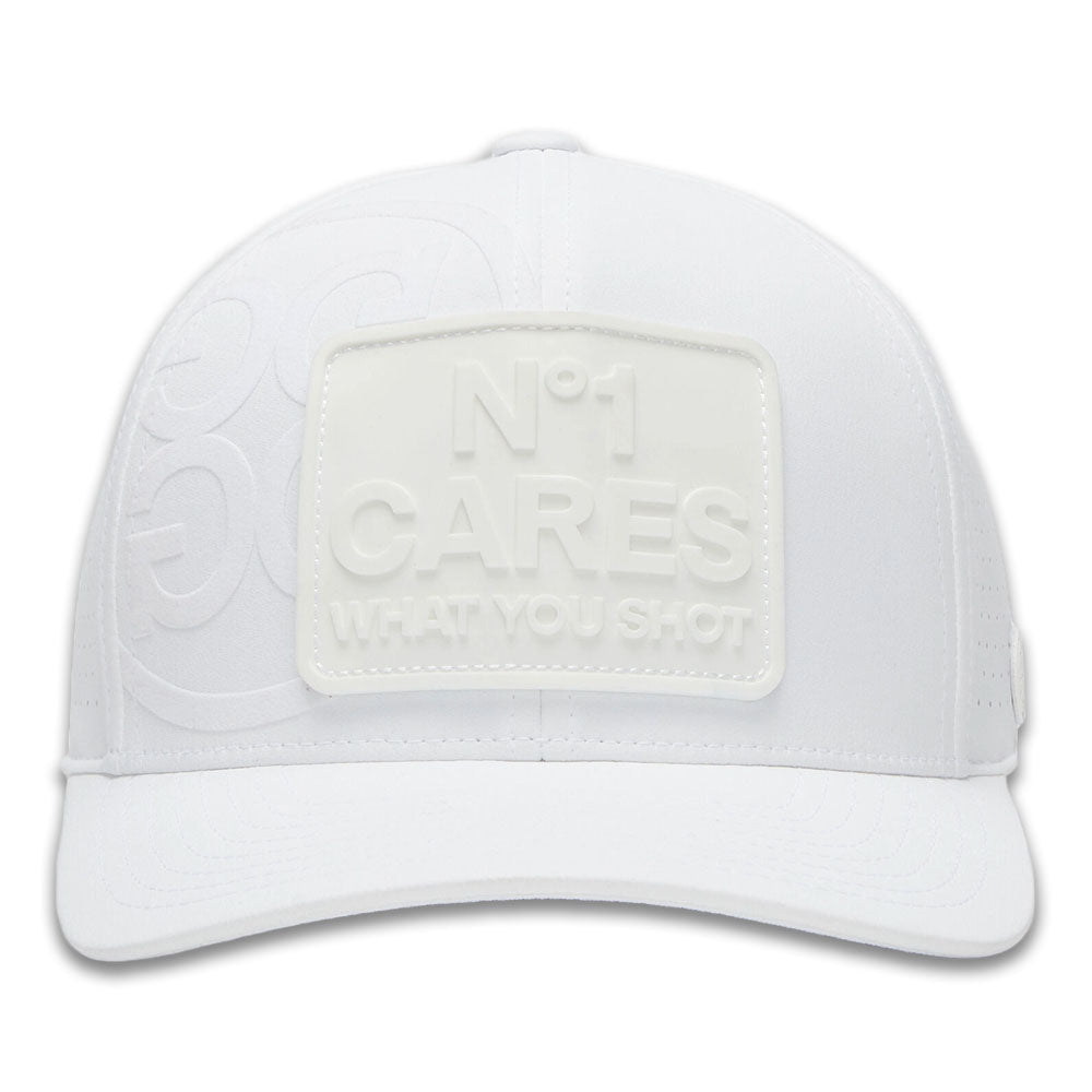 Gfore NO1 Cares Perforated Featherweight Tech Golf Cap Snow - FA24