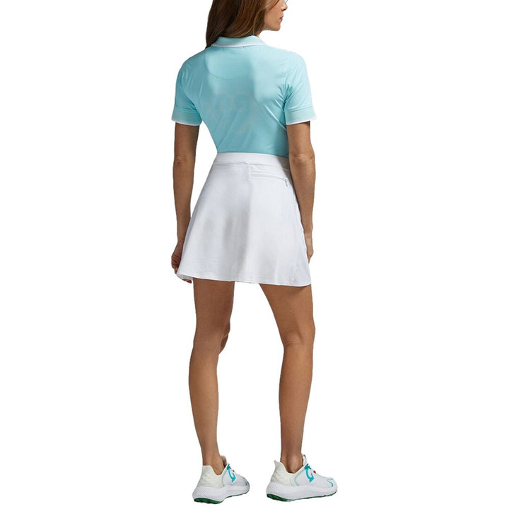Gfore Glitch Heart G's Silky Tech Nylon Golf Polo Powder - FA24 Women