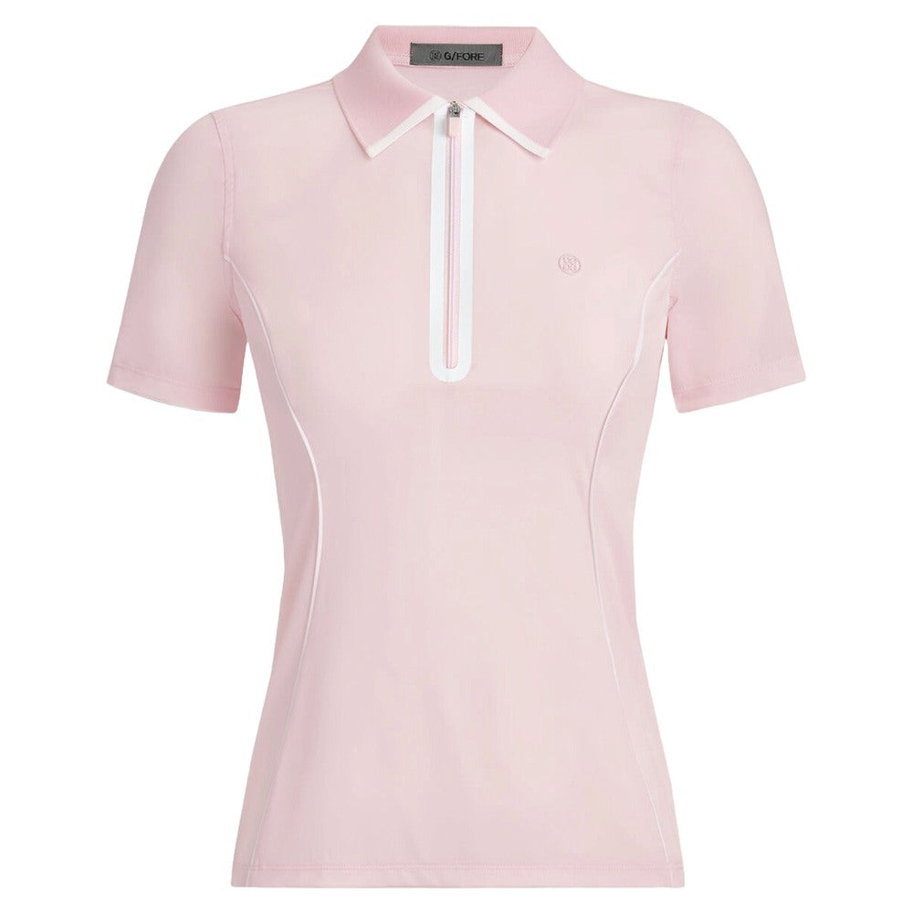 Gfore Lightweight Warp Knit Quarter Zip Golf Pullover Blush - FA24 Women