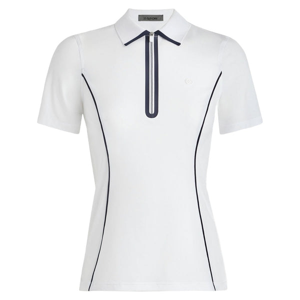 Gfore Lightweight Warp Knit Quarter Zip Golf Pullover Snow - FA24 Women