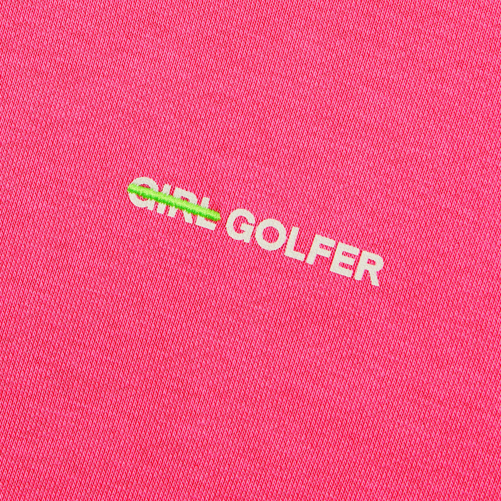 Gfore Golfer French Terry Oversized Hoodie Golf Jacket Knockout Pink - FA24 Women