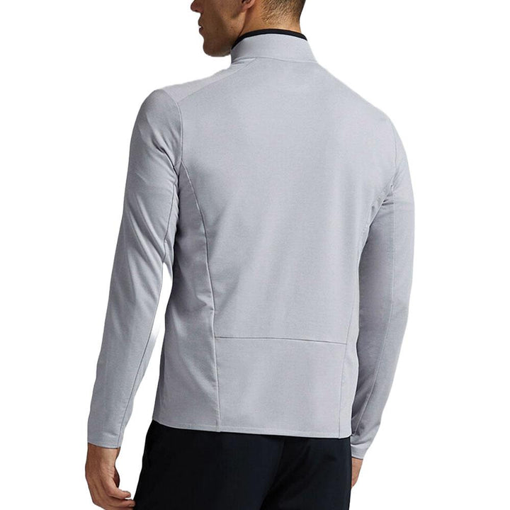 Gfore Brushed Back Tech Quarter Zip Golf Pullover Light Heather Gray - FA24