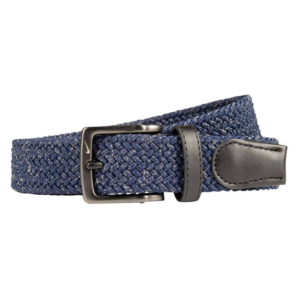 Nike Heathered Stretch Woven Golf Belt Navy/Khaki - 24 Men