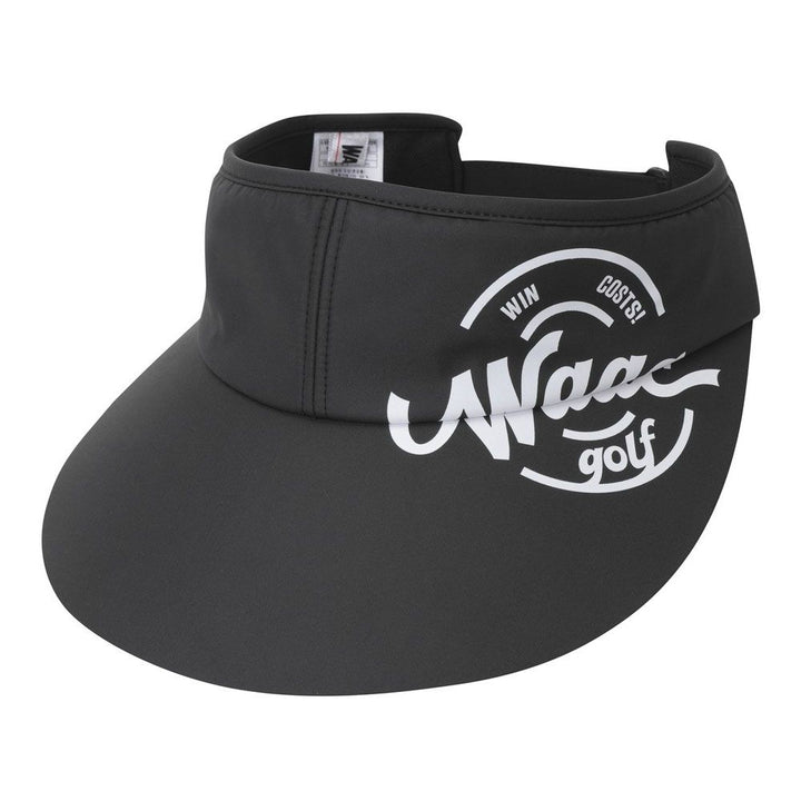 WAAC Wide Golf Visor Black - 24 Women