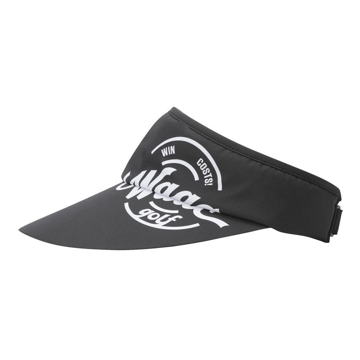 WAAC Wide Golf Visor Black - 24 Women