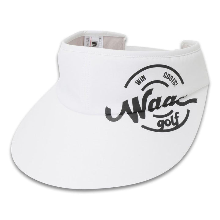 WAAC Wide Golf Visor White - 24 Women