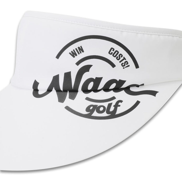 WAAC Wide Golf Visor White - 24 Women