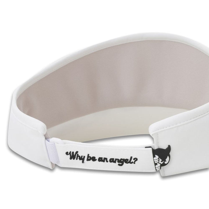 WAAC Wide Golf Visor White - 24 Women