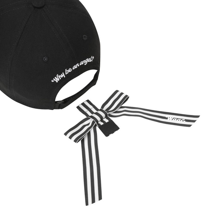 WAAC Waacky Ribbon Golf Cap Black - 24 Women