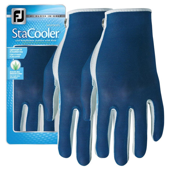 FootJoy StaCooler Fashion Golf Glove Pearl/Navy - 24 Women