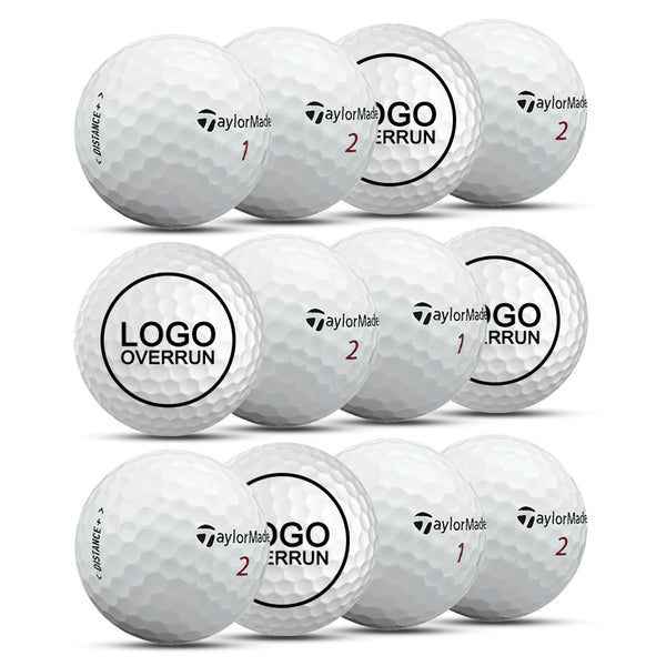 TaylorMade Distance + Golf Balls (Logo Overrun - 4 Dozen)
