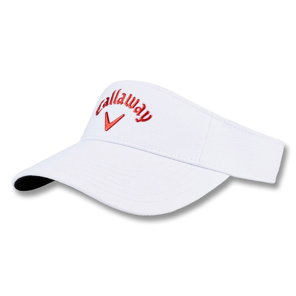 Callaway Liquid Metal Golf Visor White/Fire - 23