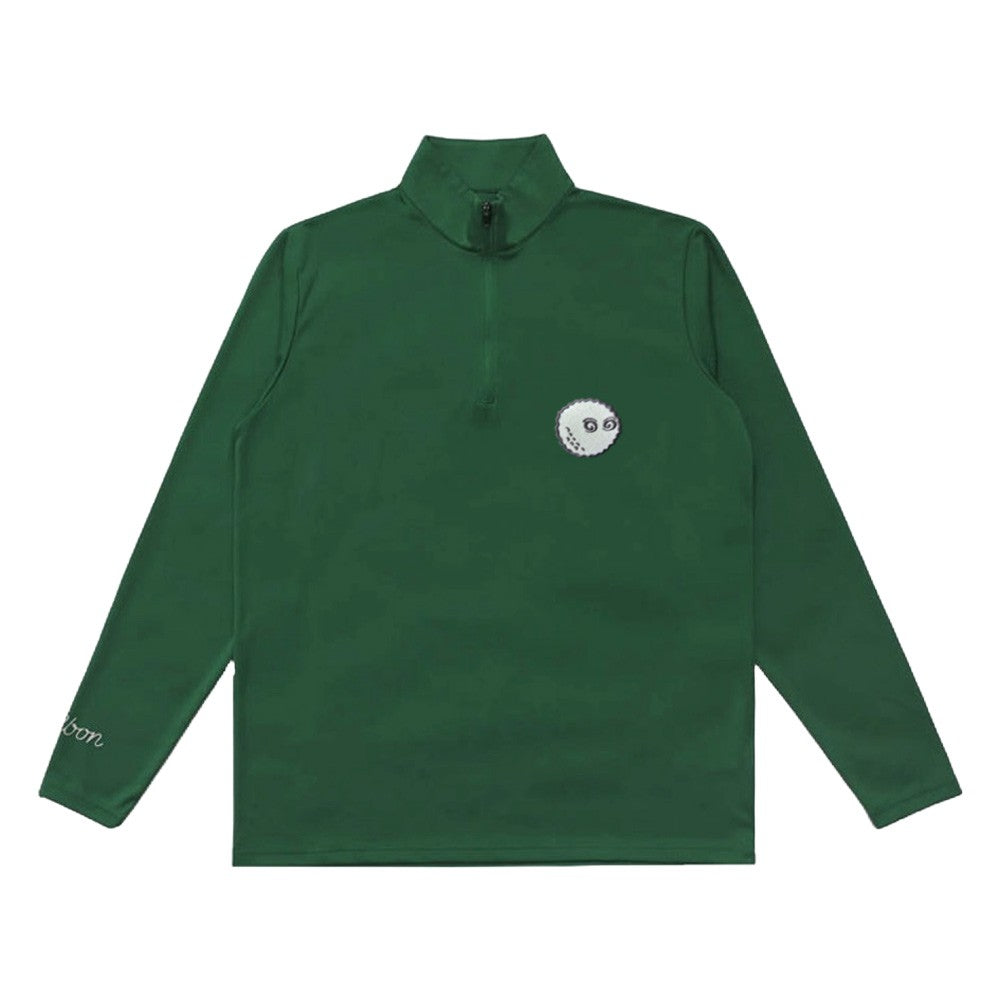 Malbon Evergreen Performance 1/4 Zip Golf Pullover Evergreen