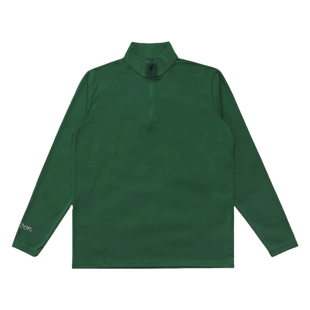 Malbon Evergreen Performance 1/4 Zip Golf Pullover Evergreen