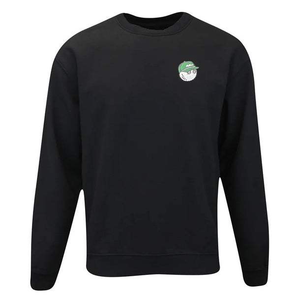 Malbon Evergreen GD Crewneck Golf Sweatshirt Black