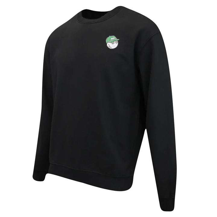 Malbon Evergreen GD Crewneck Golf Sweatshirt Black