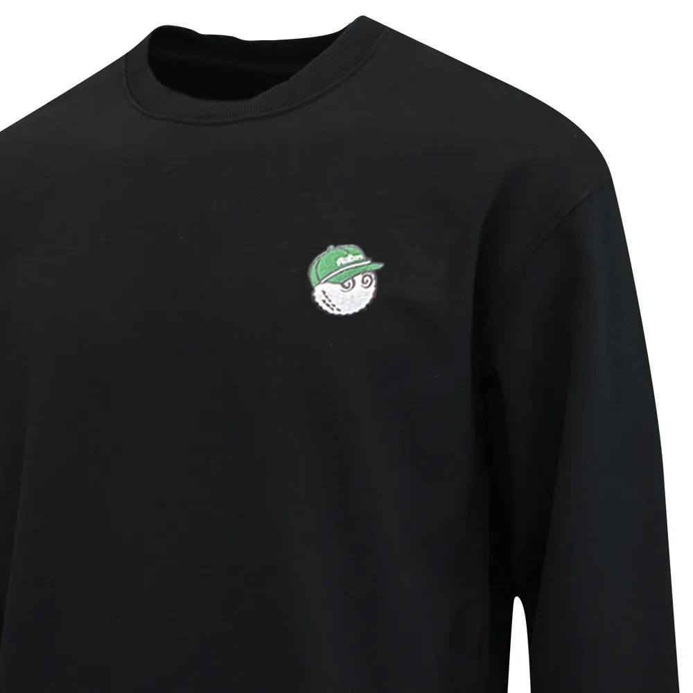 Malbon Evergreen GD Crewneck Golf Sweatshirt Black
