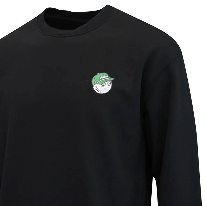 Malbon Evergreen GD Crewneck Golf Sweatshirt Black