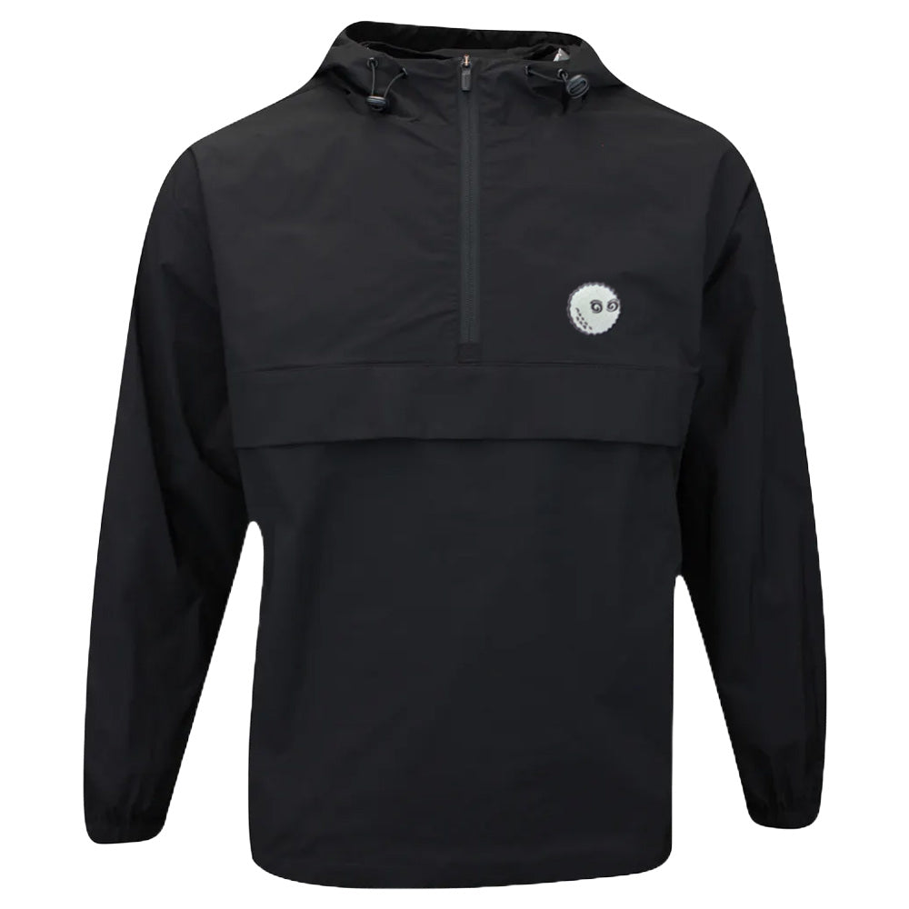 Malbon Evergreen Nylon Golf Anorak Black