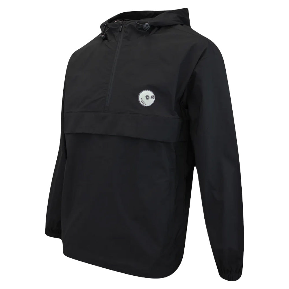 Malbon Evergreen Nylon Golf Anorak Black