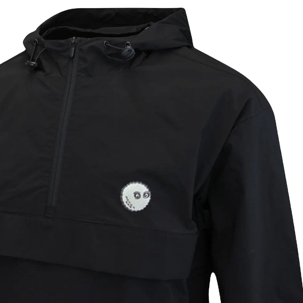 Malbon Evergreen Nylon Golf Anorak Black